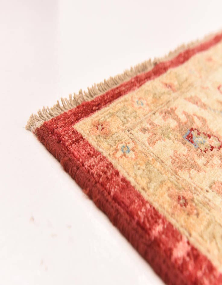 Detail image of  5' 11 x 7' 11  Hand Knotted Peshawar Ziegler Rug