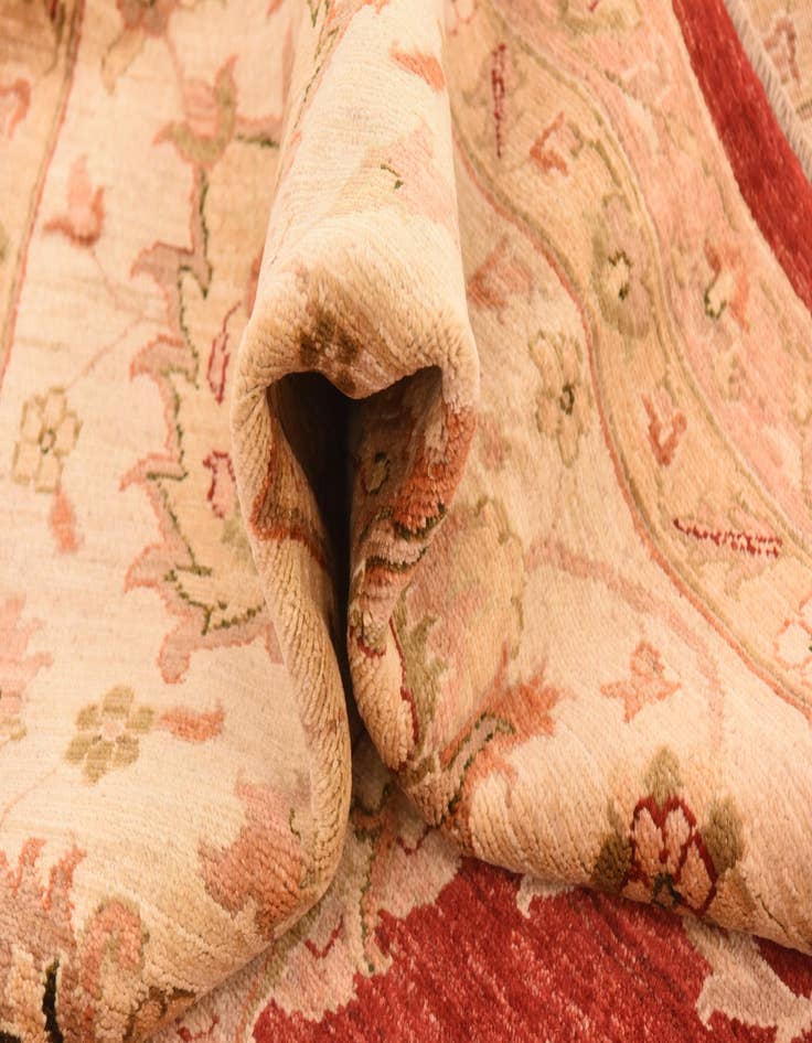 Detail image of  13' 1 x 17' 8  Hand Knotted Peshawar Ziegler Rug