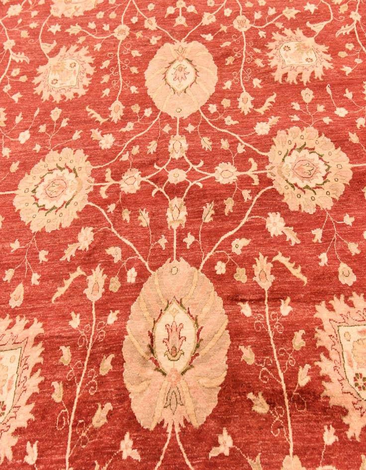 Detail image of  13' 1 x 17' 8  Hand Knotted Peshawar Ziegler Rug