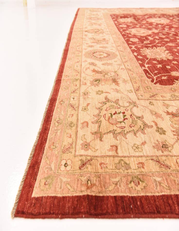 Detail image of  13' 1 x 17' 8  Hand Knotted Peshawar Ziegler Rug