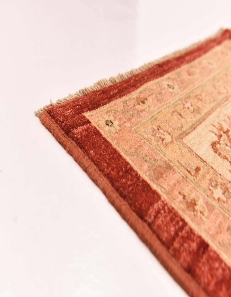 Detail image of  9' 11 x 12' 11  Hand Knotted Peshawar Ziegler Rug