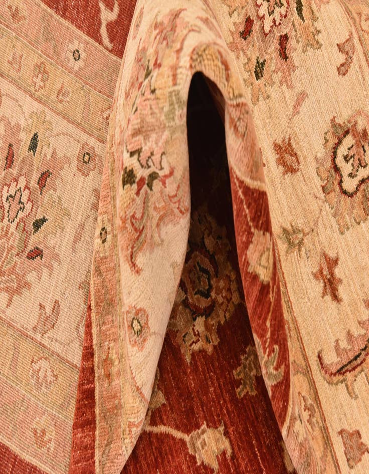 Detail image of  9' 11 x 12' 11  Hand Knotted Peshawar Ziegler Rug