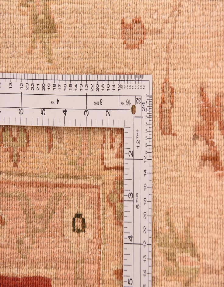 Detail image of  9' 11 x 12' 11  Hand Knotted Peshawar Ziegler Rug