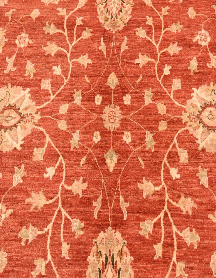 Detail image of  9' 11 x 12' 11  Hand Knotted Peshawar Ziegler Rug