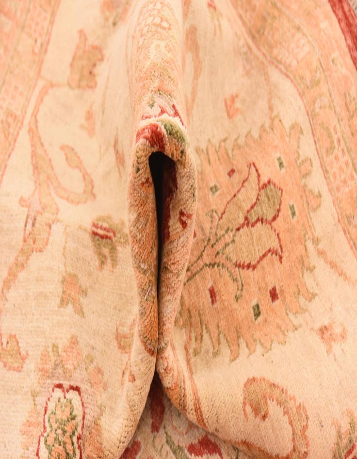 Detail image of  9' 10 x 13' 1  Hand Knotted Peshawar Ziegler Rug