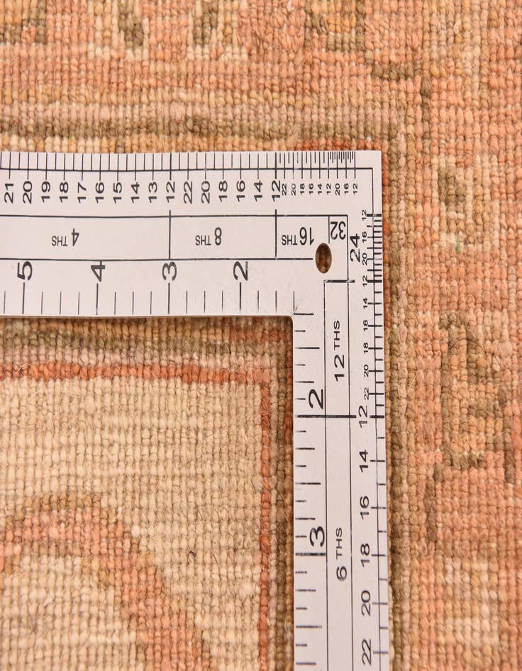 Detail image of  9' 10 x 13' 1  Hand Knotted Peshawar Ziegler Rug