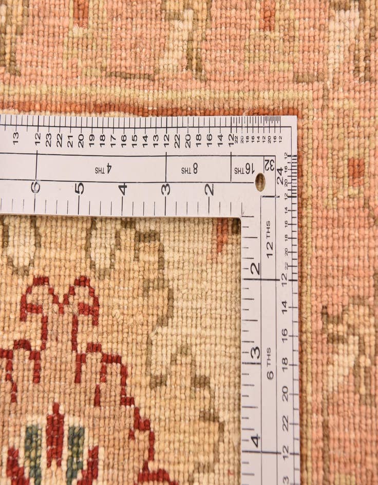 Detail image of  9' 11 x 12' 9  Hand Knotted Peshawar Ziegler Rug