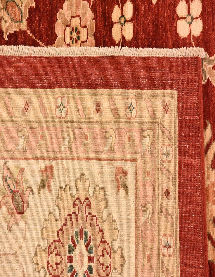 Detail image of  9' 11 x 12' 9  Hand Knotted Peshawar Ziegler Rug