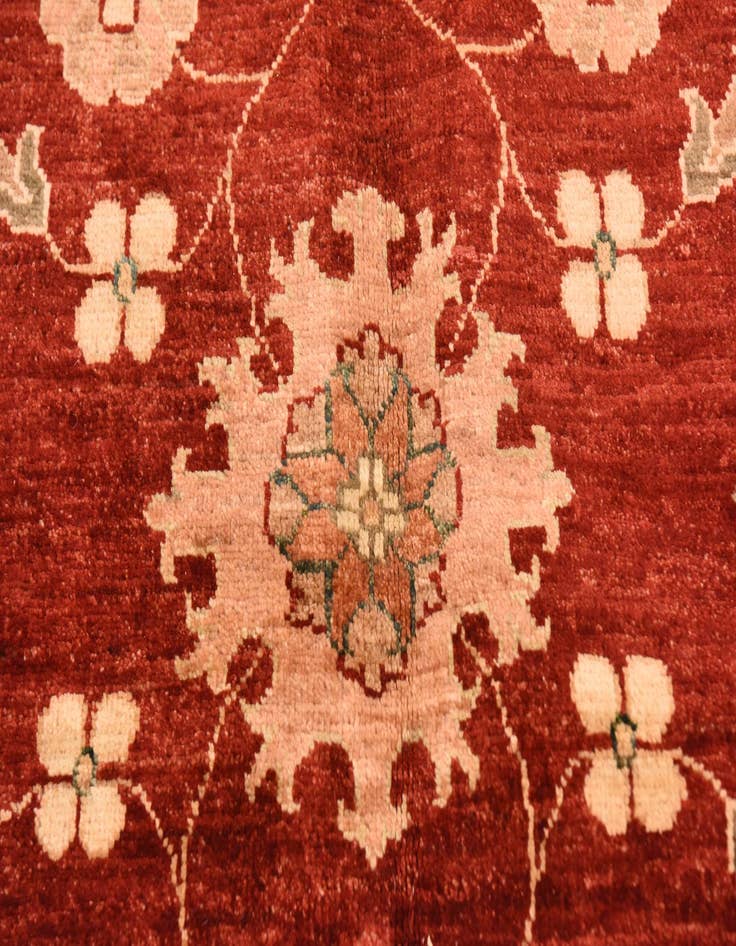 Detail image of  9' 11 x 12' 9  Hand Knotted Peshawar Ziegler Rug
