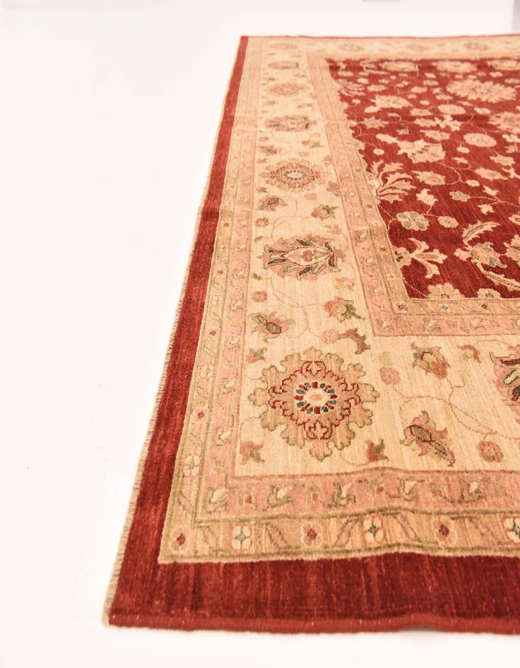 Detail image of  9' 11 x 12' 9  Hand Knotted Peshawar Ziegler Rug