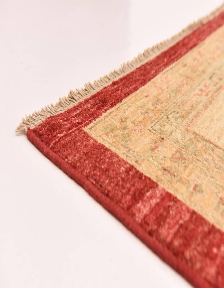 Detail image of  10' x 13'  Hand Knotted Peshawar Ziegler Rug