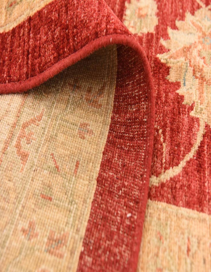 Detail image of  10' x 13'  Hand Knotted Peshawar Ziegler Rug