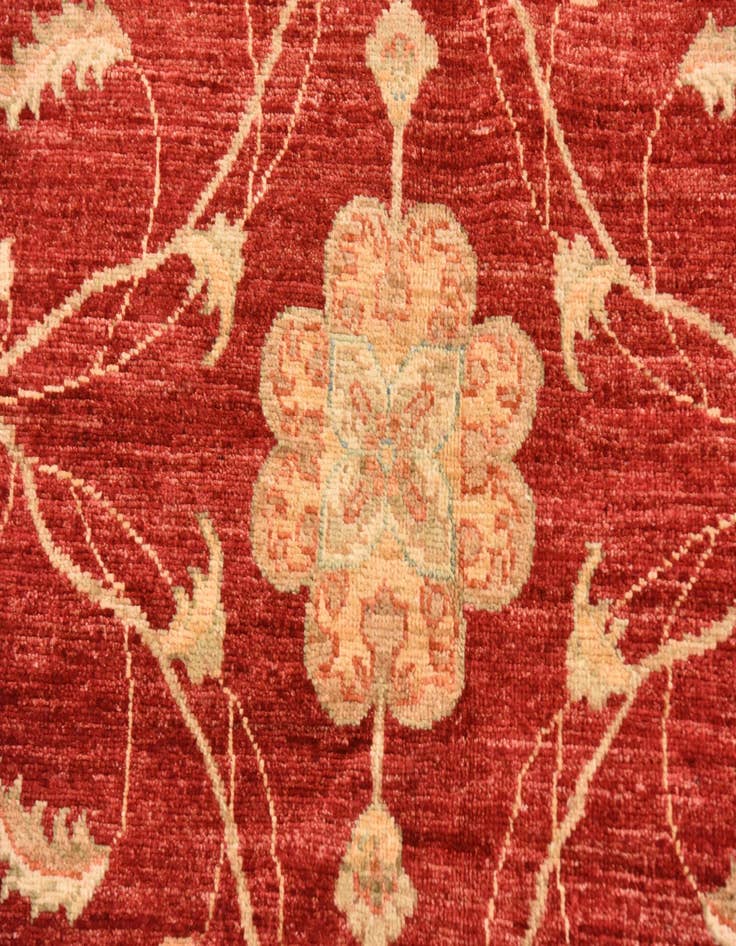 Detail image of  10' x 13'  Hand Knotted Peshawar Ziegler Rug