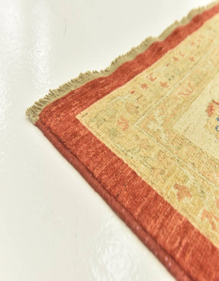 Detail image of  9' 10 x 13' 3  Hand Knotted Peshawar Ziegler Rug