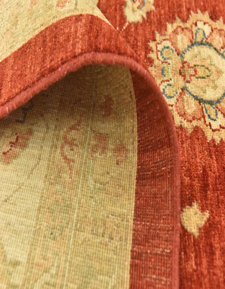 Detail image of  9' 10 x 13' 3  Hand Knotted Peshawar Ziegler Rug