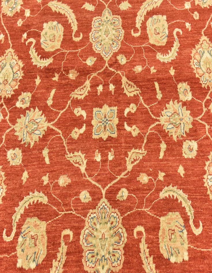 Detail image of  9' 10 x 13' 3  Hand Knotted Peshawar Ziegler Rug
