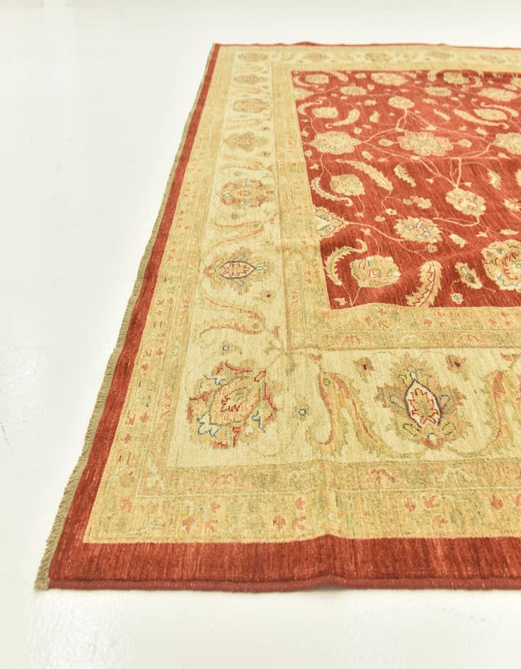 Detail image of  9' 10 x 13' 3  Hand Knotted Peshawar Ziegler Rug