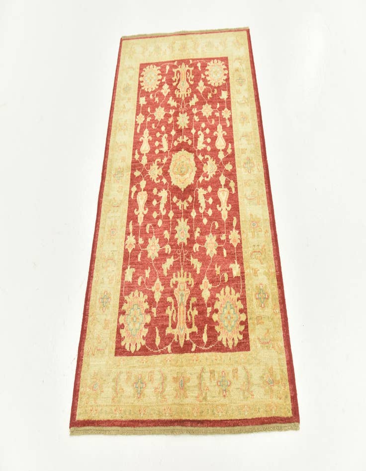 Detail image of  3' 4 x 5'  Hand Knotted Peshawar Ziegler Rug