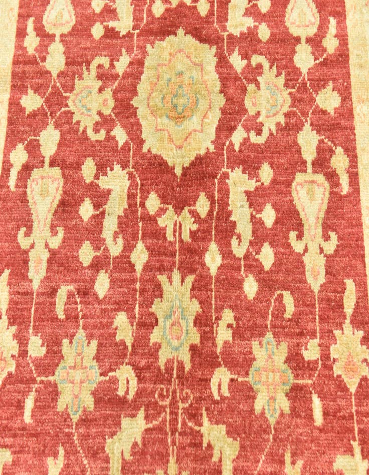 Detail image of  3' 4 x 5'  Hand Knotted Peshawar Ziegler Rug