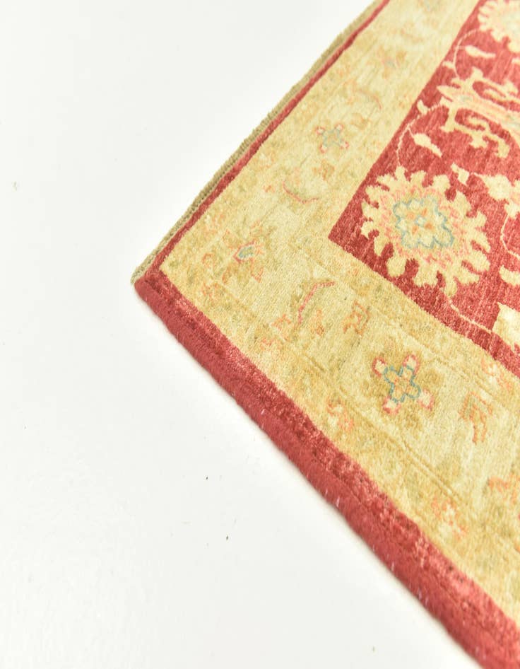 Detail image of  3' 4 x 5'  Hand Knotted Peshawar Ziegler Rug