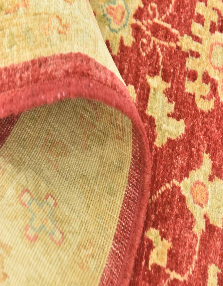 Detail image of  3' 4 x 5'  Hand Knotted Peshawar Ziegler Rug