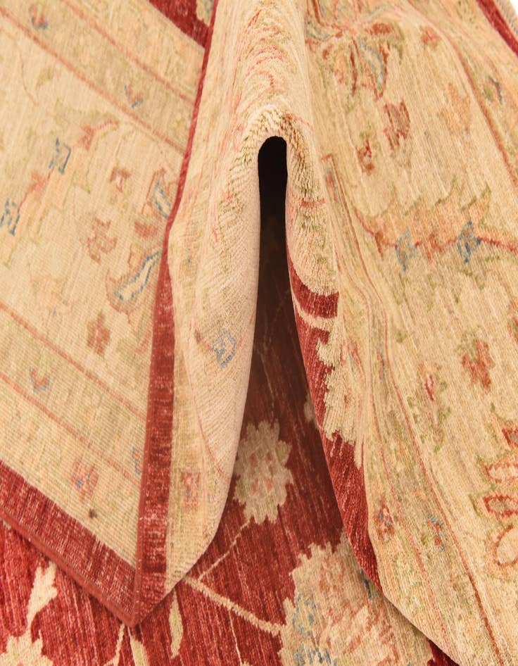 Detail image of  8' 3 x 9' 9  Hand Knotted Peshawar Ziegler Rug