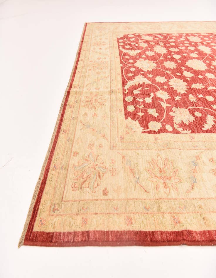 Detail image of  8' 3 x 9' 9  Hand Knotted Peshawar Ziegler Rug