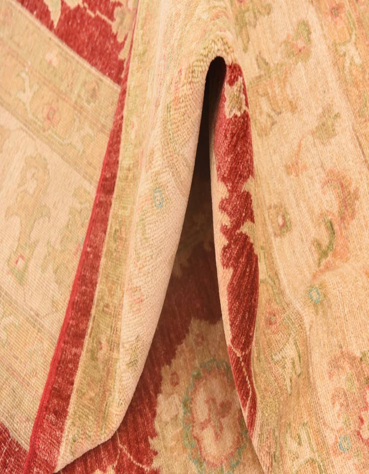 Detail image of  8' 2 x 9' 8  Hand Knotted Peshawar Ziegler Rug