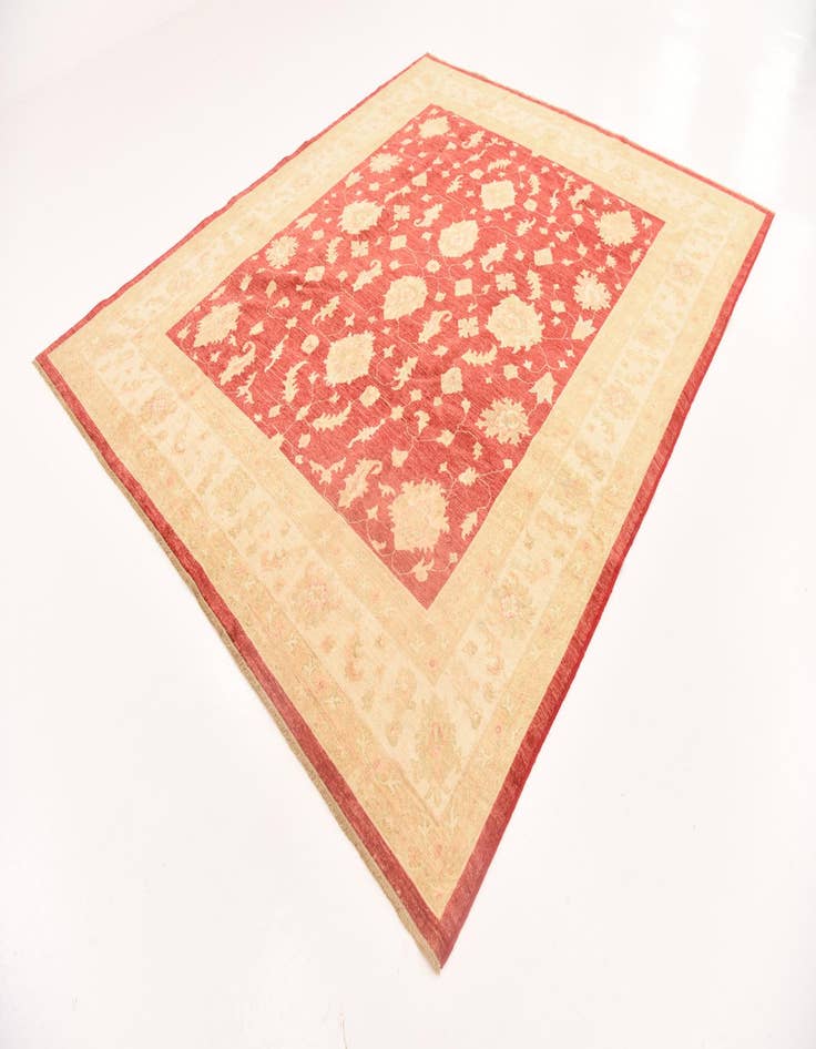 Detail image of  8' 2 x 9' 8  Hand Knotted Peshawar Ziegler Rug