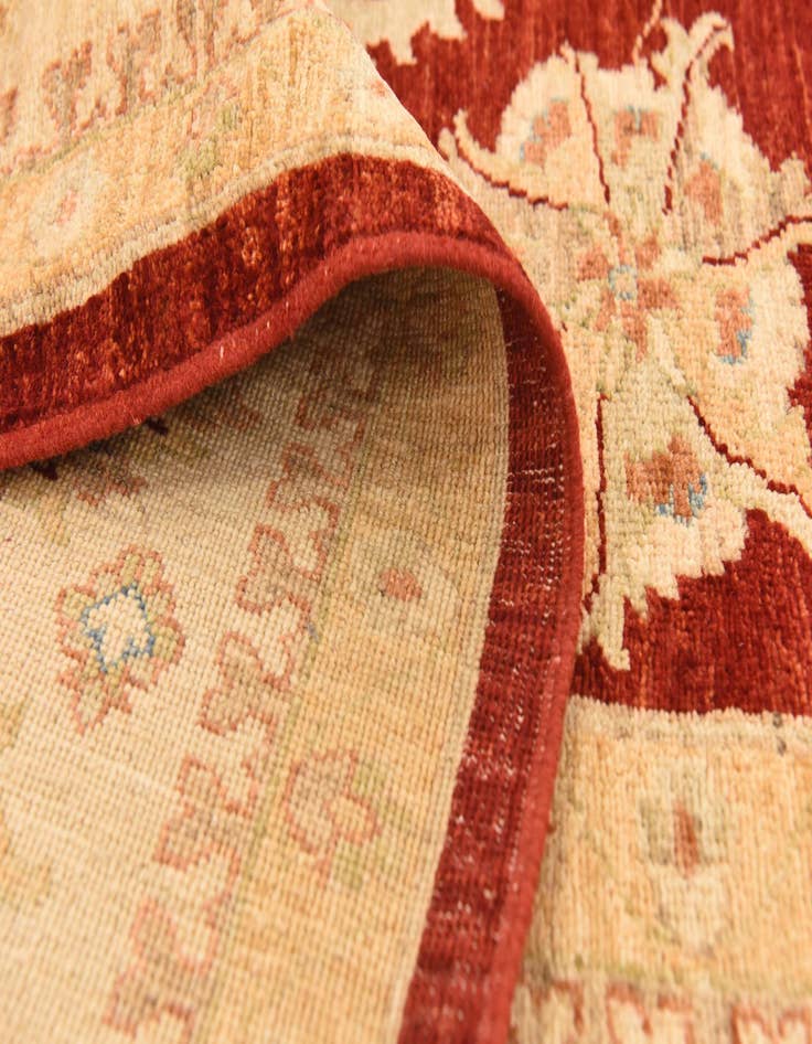 Detail image of  8' 3 x 9' 3  Hand Knotted Peshawar Ziegler Rug