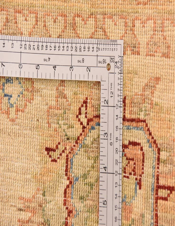 Detail image of  8' 3 x 9' 3  Hand Knotted Peshawar Ziegler Rug