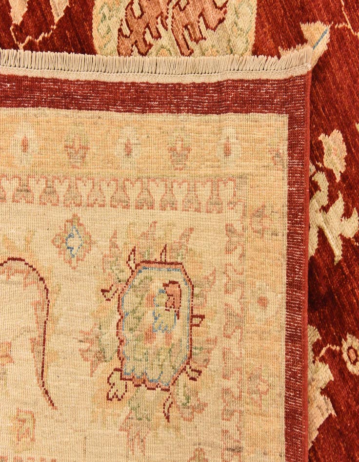 Detail image of  8' 3 x 9' 3  Hand Knotted Peshawar Ziegler Rug