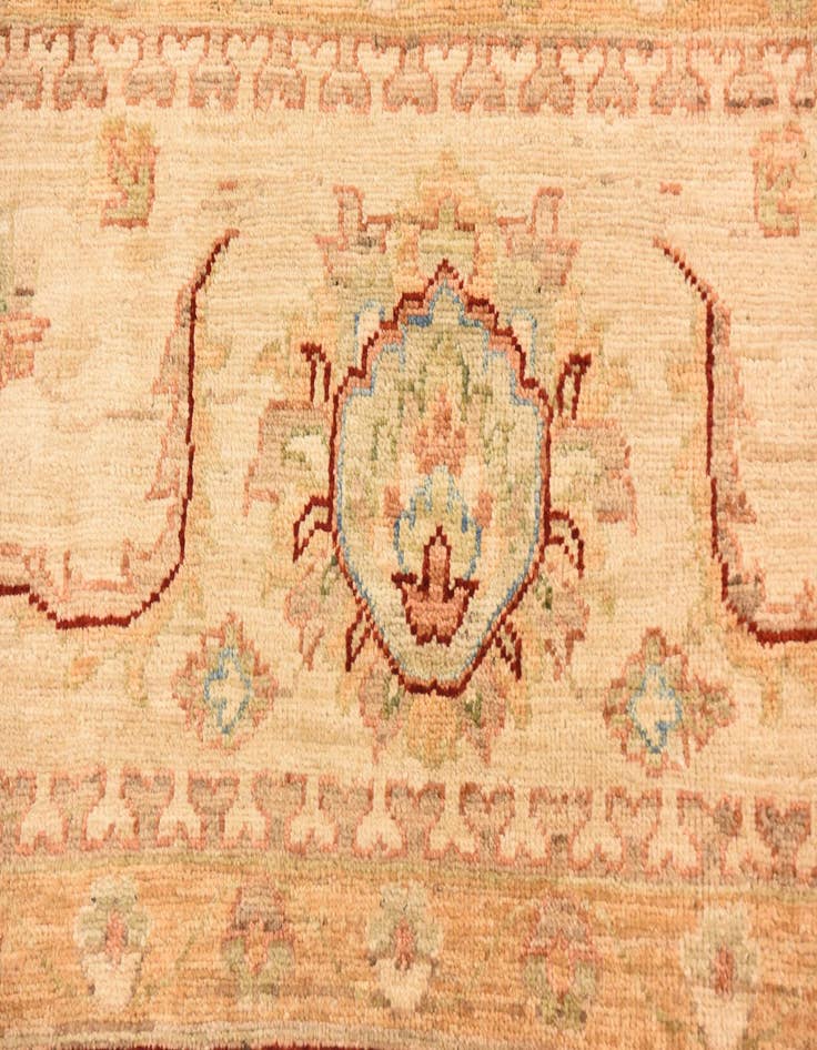 Detail image of  8' 3 x 9' 3  Hand Knotted Peshawar Ziegler Rug