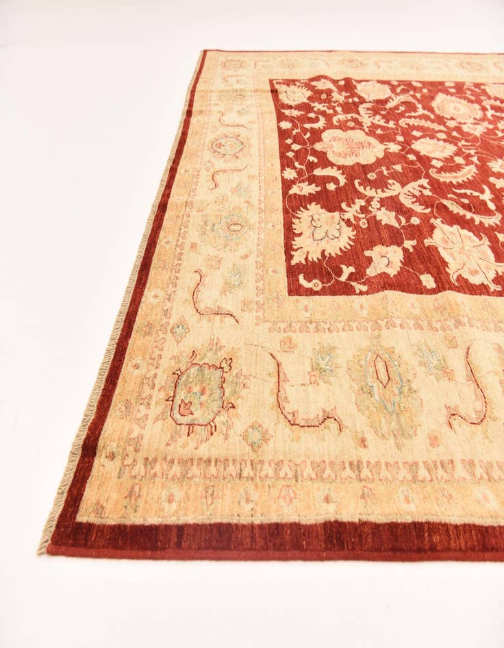 Detail image of  8' 3 x 9' 3  Hand Knotted Peshawar Ziegler Rug