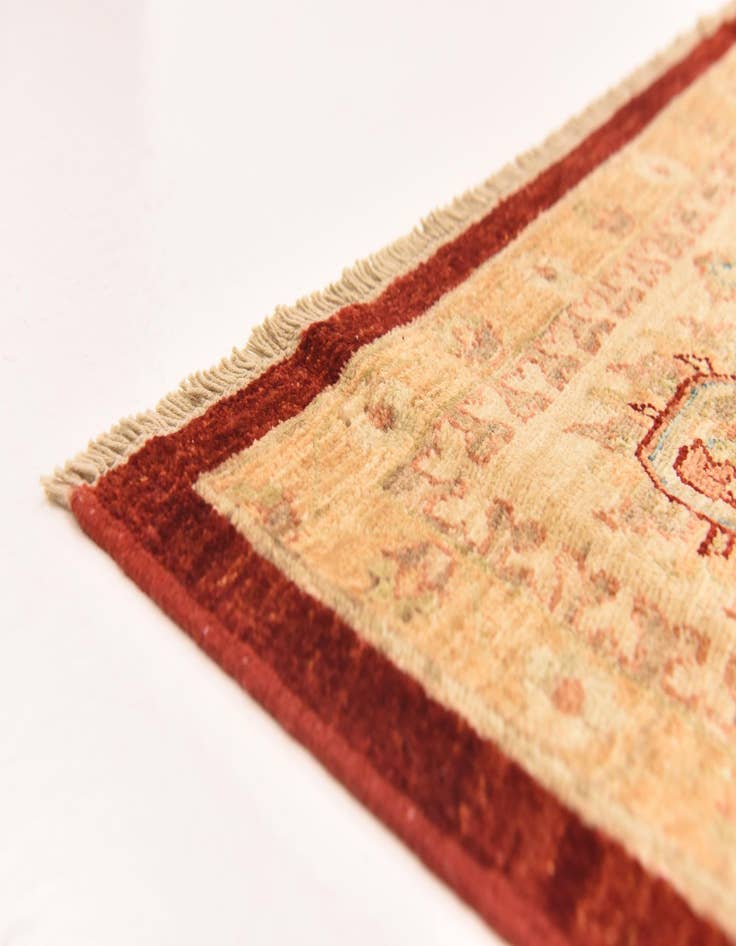 Detail image of  8' 3 x 9' 3  Hand Knotted Peshawar Ziegler Rug