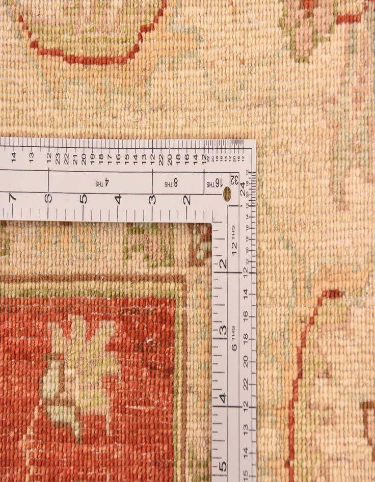 Detail image of  8' 4 x 9' 9  Hand Knotted Peshawar Ziegler Rug