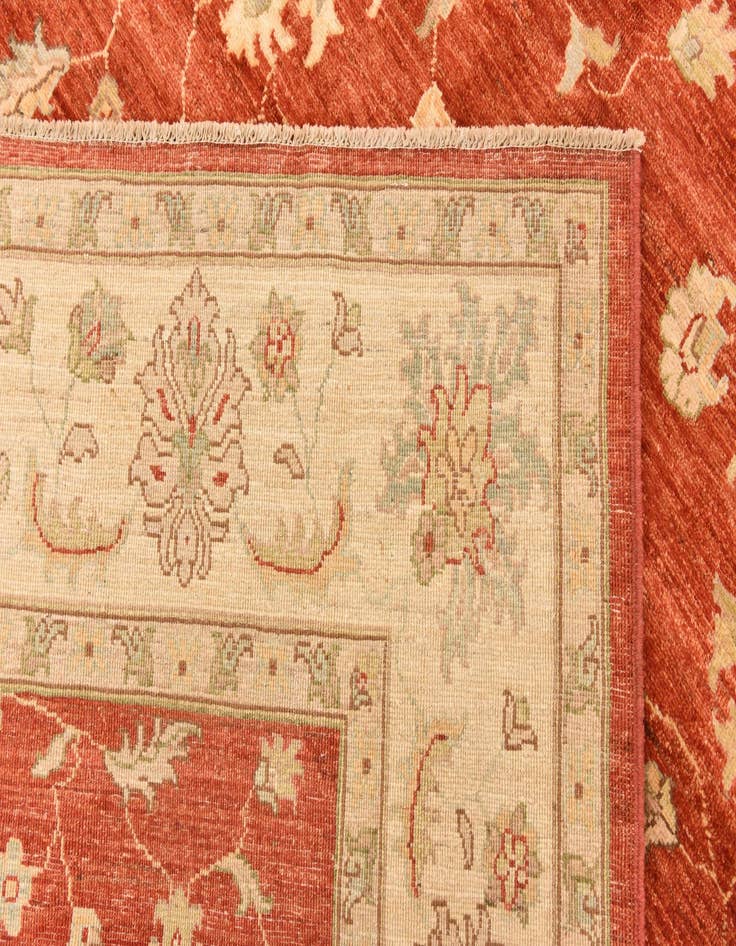Detail image of  8' 4 x 9' 9  Hand Knotted Peshawar Ziegler Rug