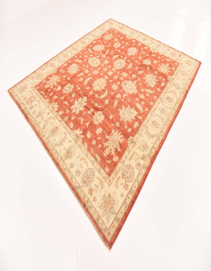 Detail image of  8' 4 x 9' 9  Hand Knotted Peshawar Ziegler Rug