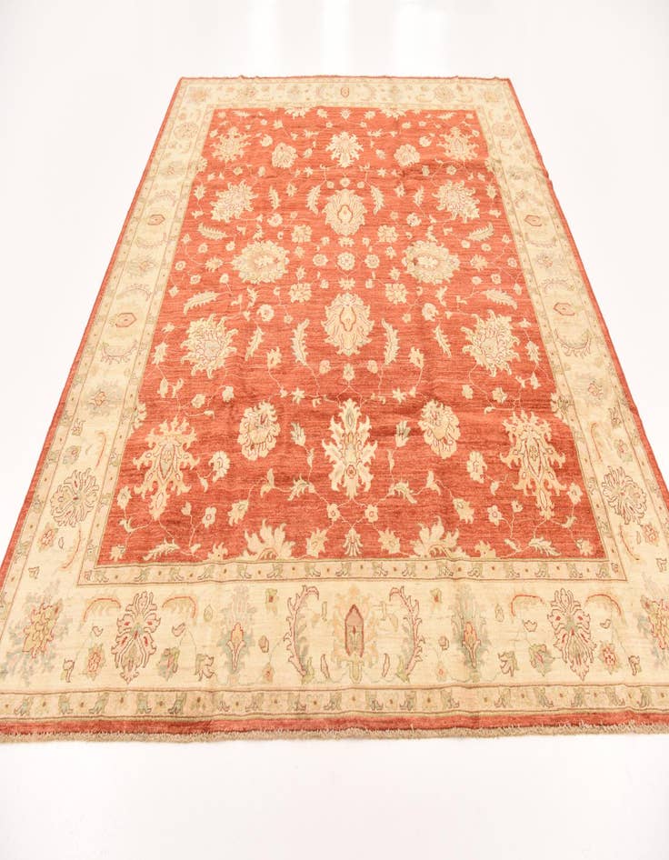 Detail image of  8' 4 x 9' 9  Hand Knotted Peshawar Ziegler Rug