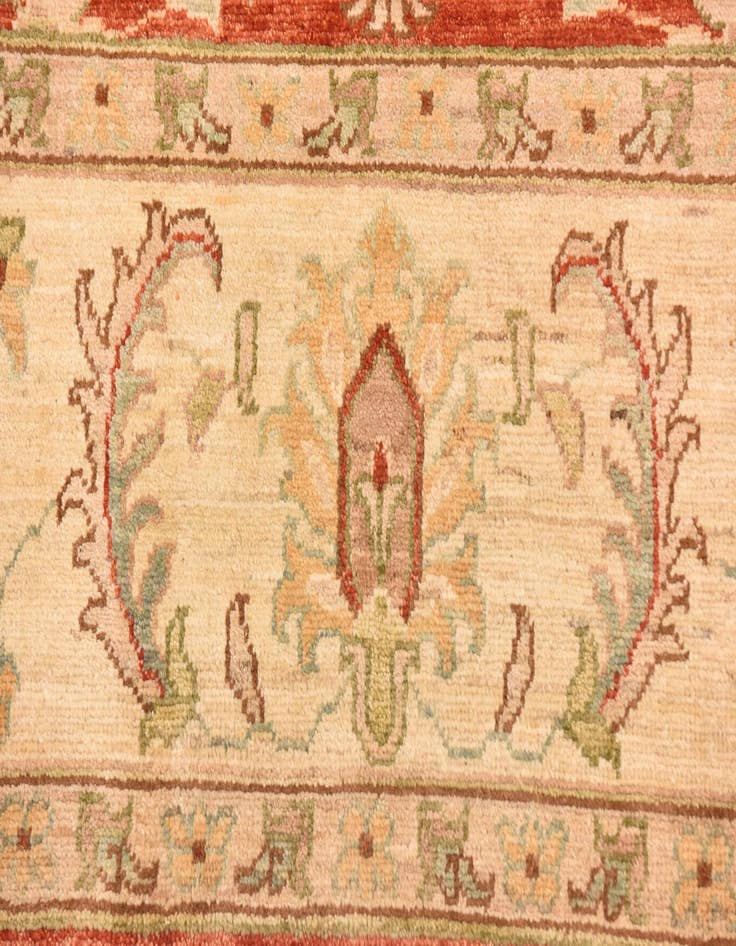 Detail image of  8' 4 x 9' 9  Hand Knotted Peshawar Ziegler Rug