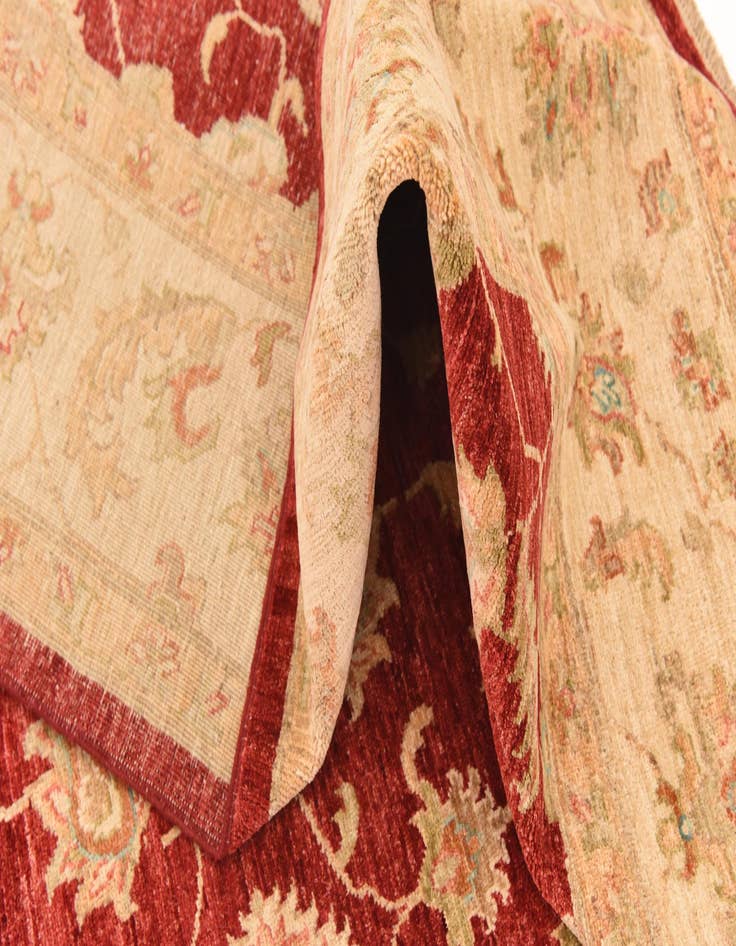 Detail image of  8' 1 x 9' 7  Hand Knotted Peshawar Ziegler Rug