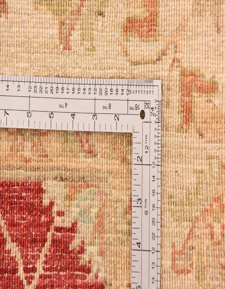 Detail image of  8' 1 x 9' 7  Hand Knotted Peshawar Ziegler Rug