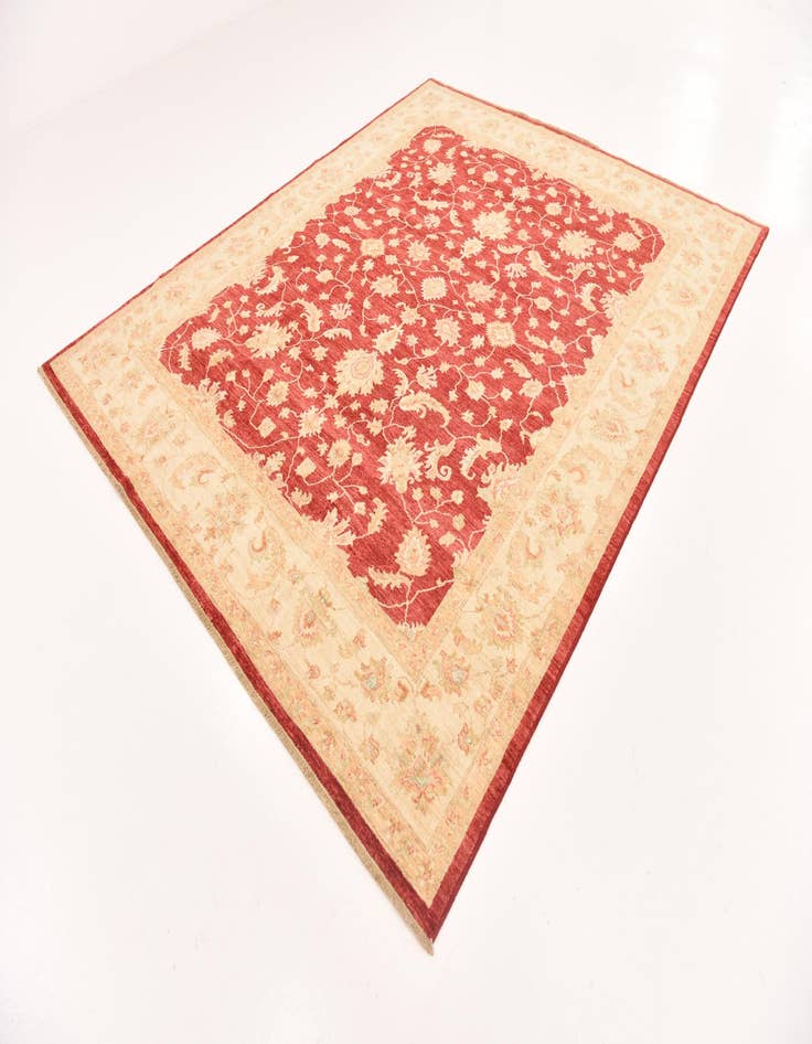 Detail image of  8' 1 x 9' 7  Hand Knotted Peshawar Ziegler Rug