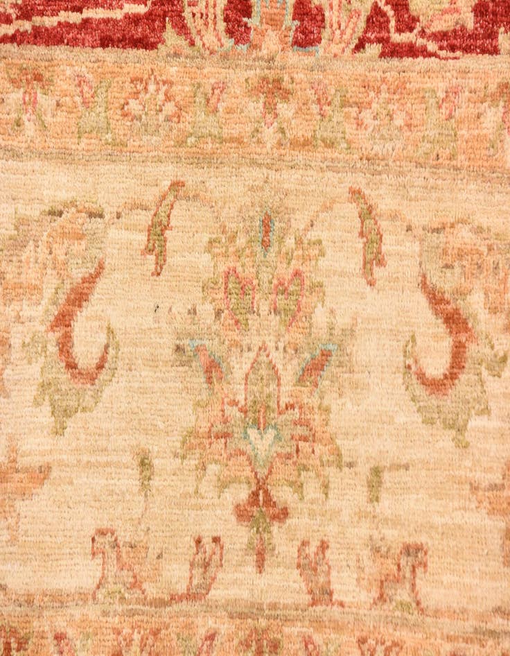 Detail image of  8' 1 x 9' 7  Hand Knotted Peshawar Ziegler Rug