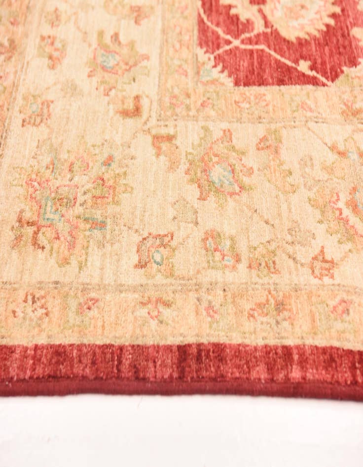 Detail image of  8' 1 x 9' 7  Hand Knotted Peshawar Ziegler Rug