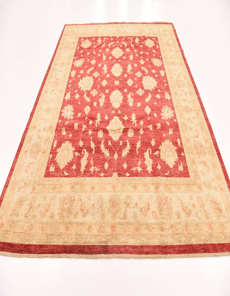 Detail image of  8' 3 x 9' 10  Hand Knotted Peshawar Ziegler Rug