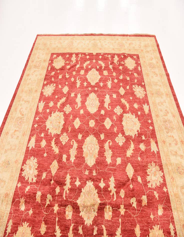 Detail image of  8' 3 x 9' 10  Hand Knotted Peshawar Ziegler Rug