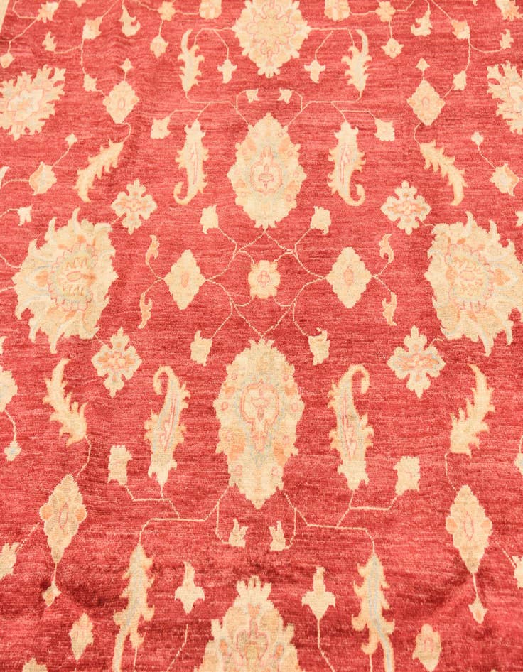 Detail image of  8' 3 x 9' 10  Hand Knotted Peshawar Ziegler Rug