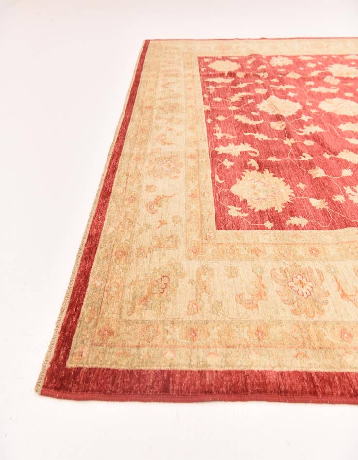 Detail image of  8' 3 x 9' 10  Hand Knotted Peshawar Ziegler Rug