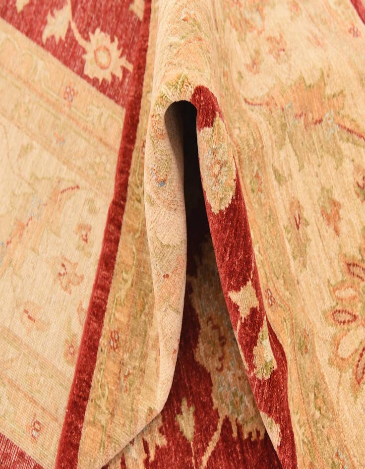 Detail image of  8' 3 x 9' 8  Hand Knotted Peshawar Ziegler Rug